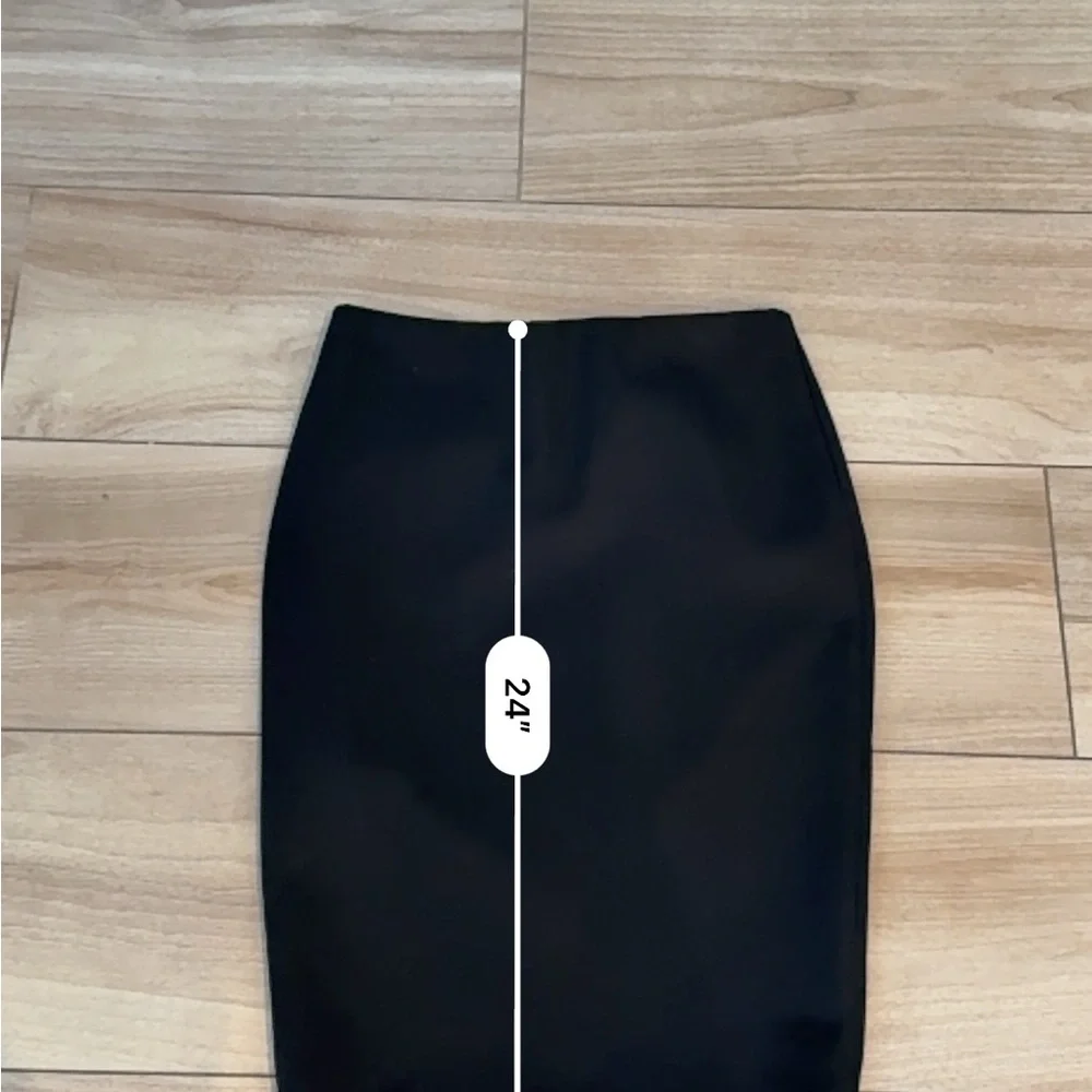 Vince Camuto Black Pencil Skirt Office Siren Y2K Business Teacher Preppy - Picture 7 of 8